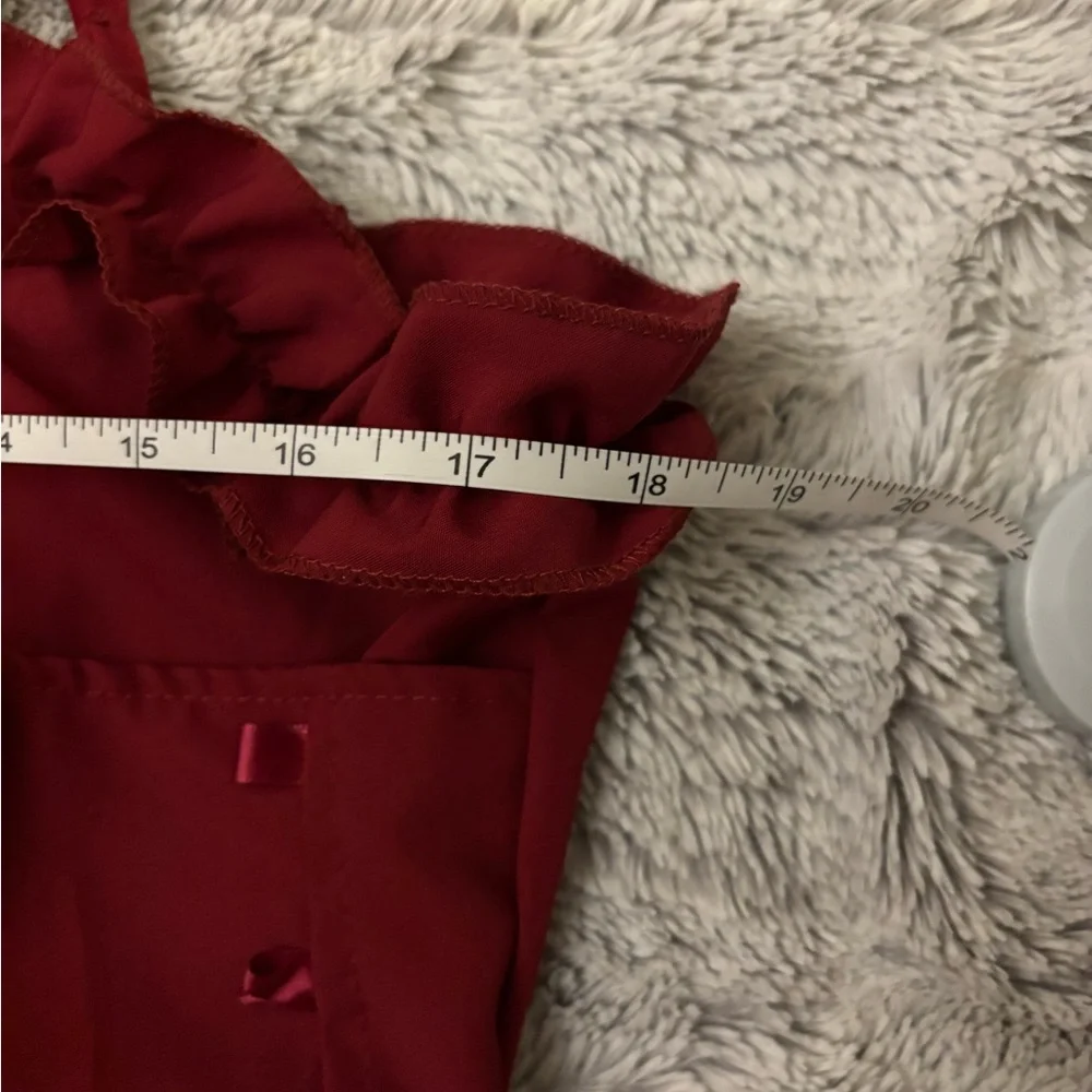 Women's Gothic Square Neck Sleeveless Ruffle Dress *see description* - Picture 7 of 9